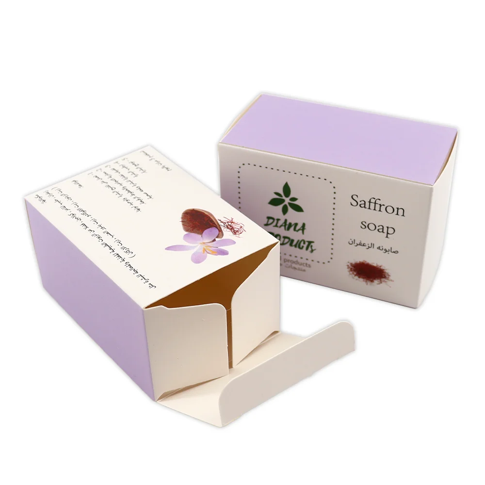 Custom Design Logo Printing White Art Paper Box Soap Bar Packaging Coated Paper Boxes for Soap