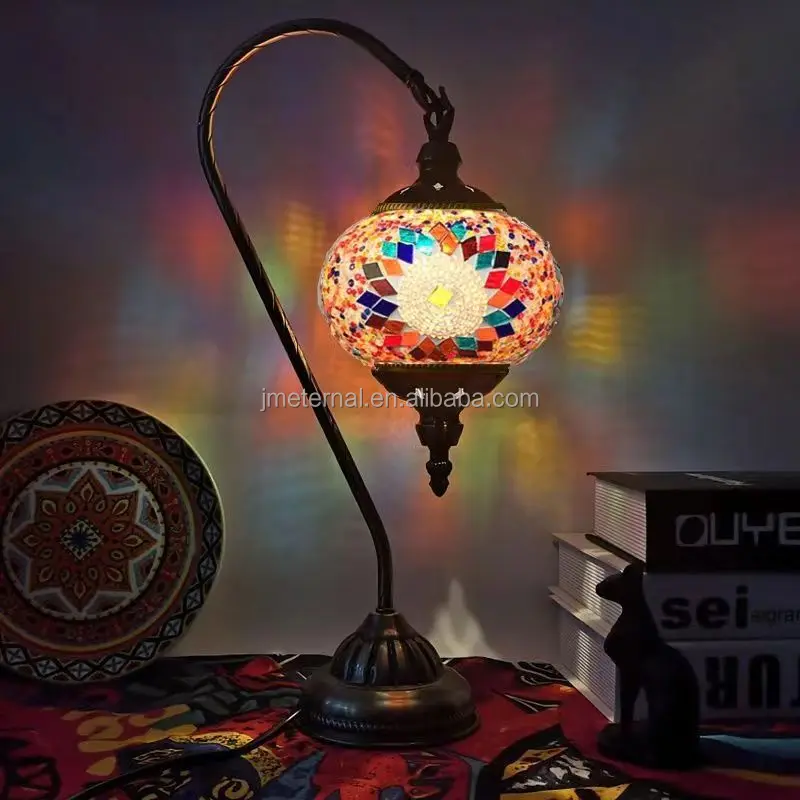 Handmade Material LED Night Lampe Lampara De Noche Dormitorio Diy Turkish Table Lamp PlainTurkish Light