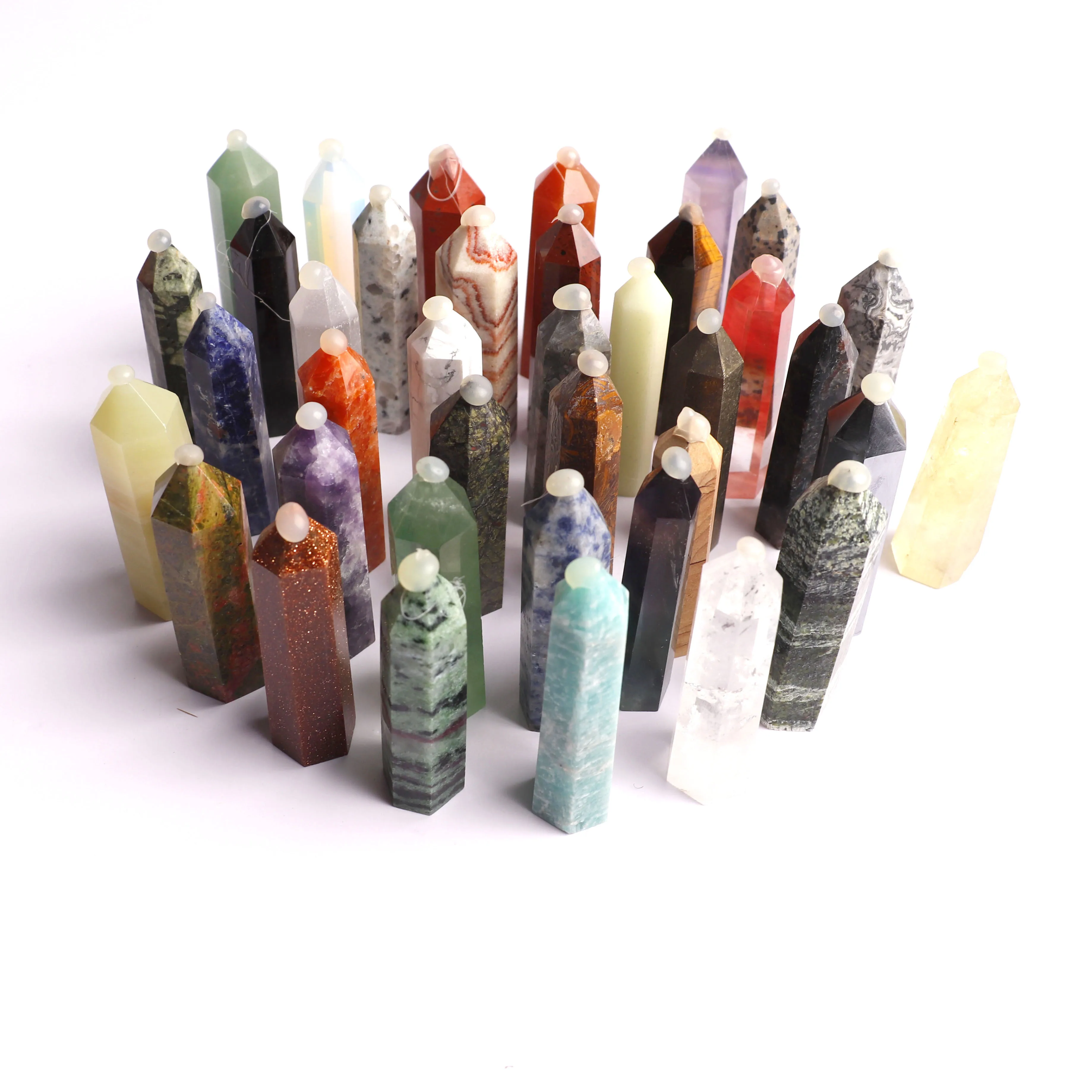 Натуральный кристалл 5-6 см, случайный лечебный камень Yoni, каменная кварцевая башня, палочка для лечения, украшение