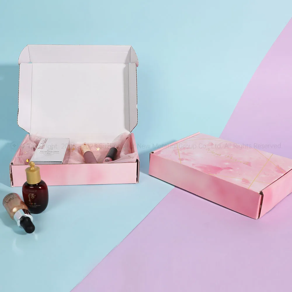 Cardboard Gift Boxes for Small Business Shipping, Christmas Recyclable Corrugated  Box Mailer Small Shipping Box