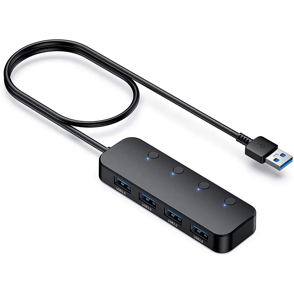 OEM 4 in 1 high speed hub splitter 5 gbps usb 3.0 Multifunction Docking Station 4 port usb hub 3.0 Laptop Computer adapter hub