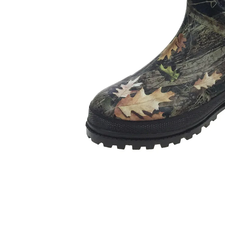 Forest Camouflage Men Neoprene Muck Boot Insulated Waterproof Rubber Hunting Boot