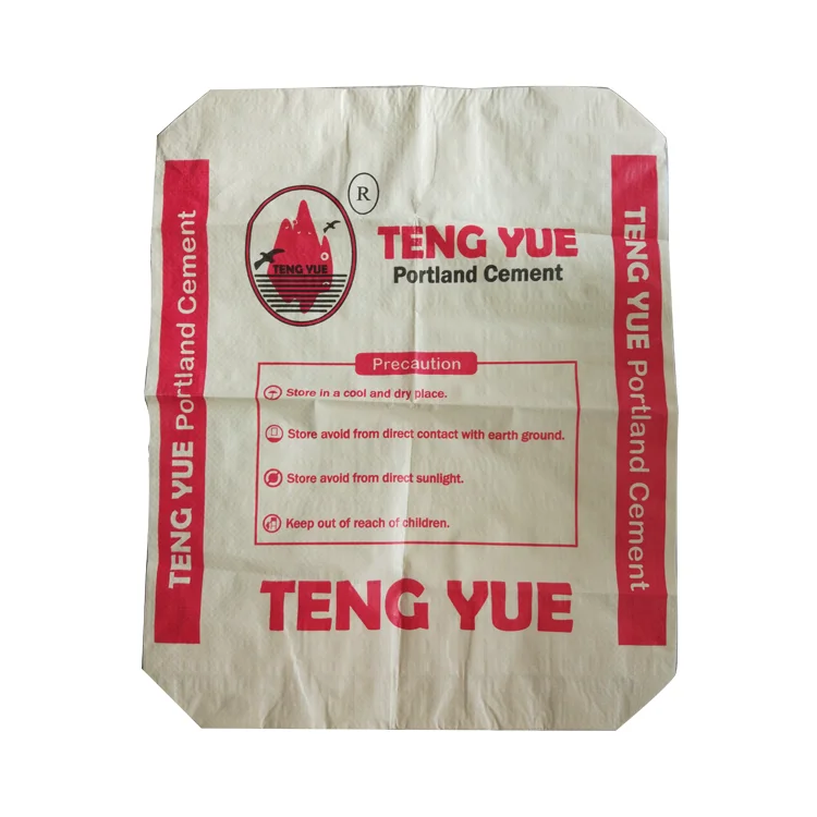 Custom Printing PP Lime Powder 50kg 25kg empty Cement Bag