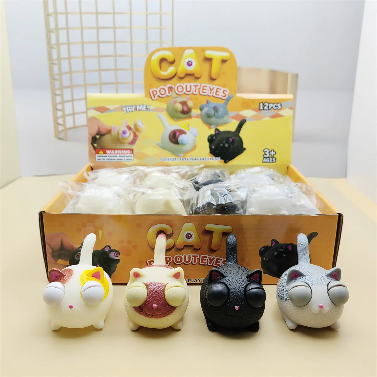 Funny Cartoon Squeeze Anti Stress Toy Animal Pop Out Eyes Toys Animals Decompression Toys