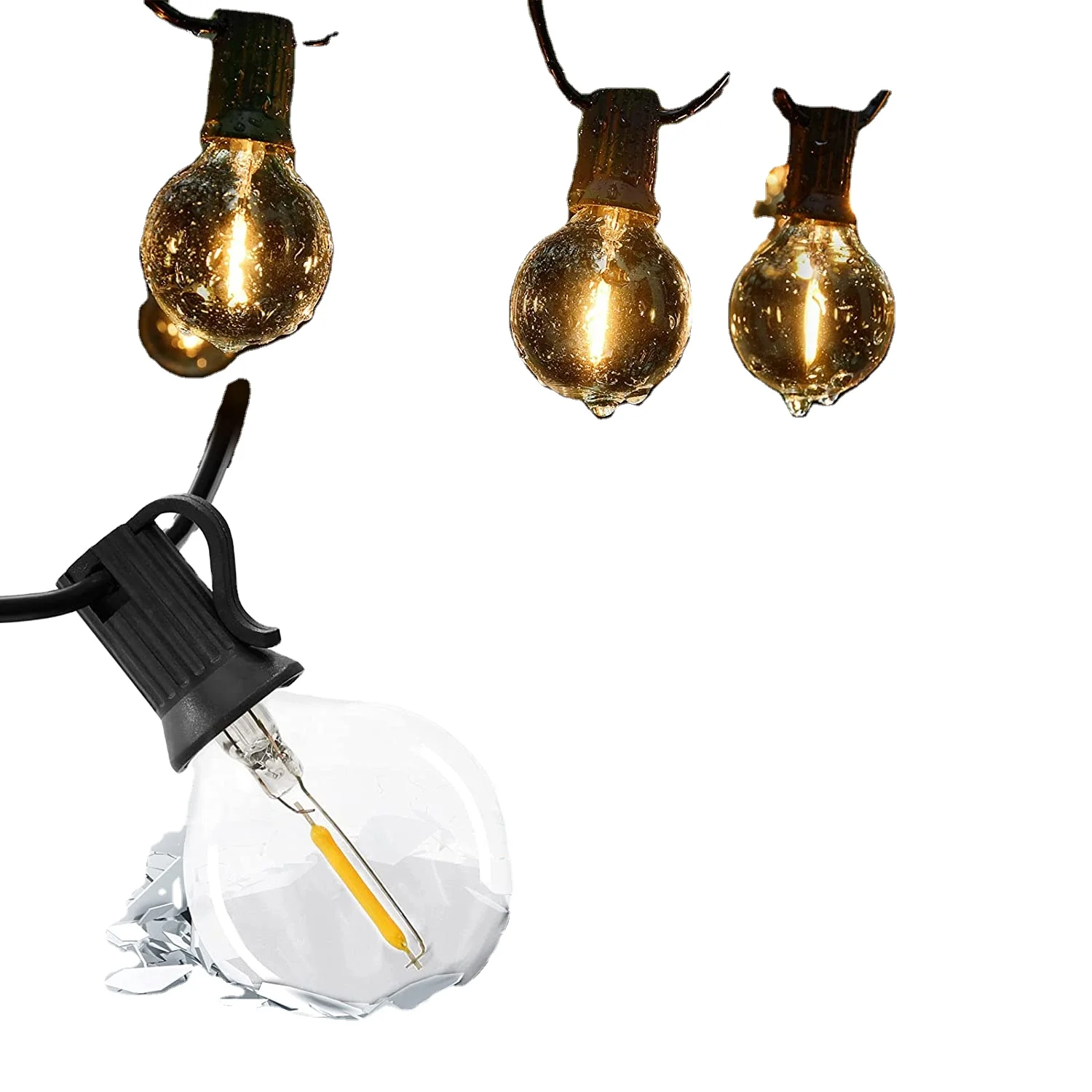 Factory wholesale Led Lamp Outdoor Waterproof Bulbs Street Garland Lamp LED Bulb String Light for holiday decor wedding party