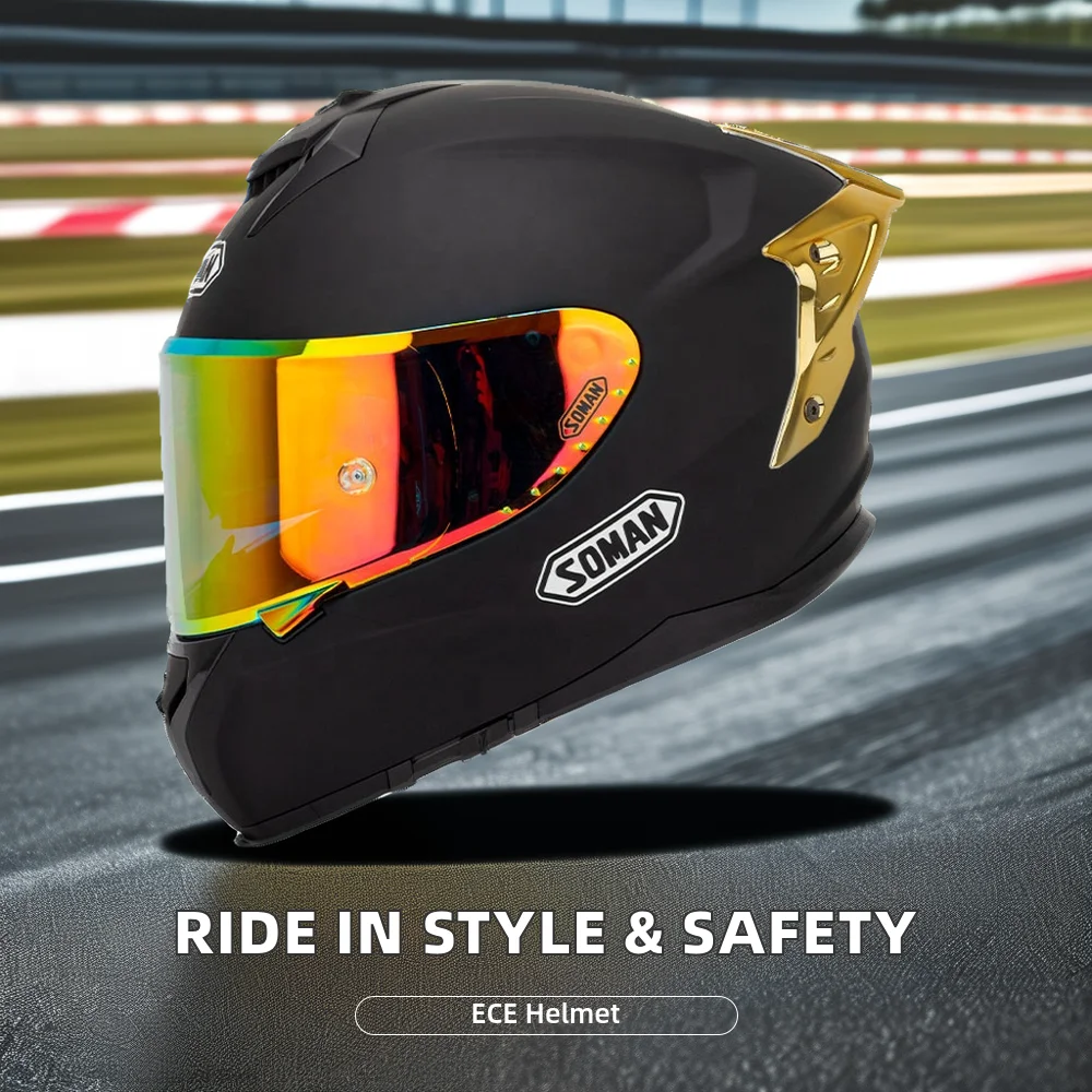 ECE DOT Certified Full Face Profional Motocross Racing MTB ATV Helmet Anti-Fall ABS Material Motorbike Riding New Condition