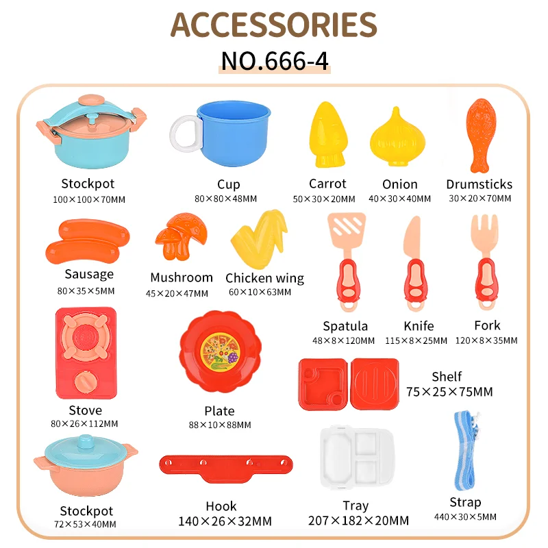 Small Size Pretend Play Kitchen Set Toys For Kids Little Chef  Educational Kids Kitchen Toys Set Accessories