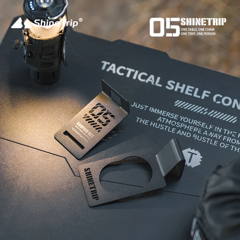 Shinetrip Igt Table Camping Pendant Stainless Steel Hook Gas Tank Accessories Flat Gas Clasp