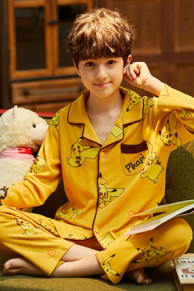 
Durable using low price longsleeve pajama kids cotton pajama sets kids 