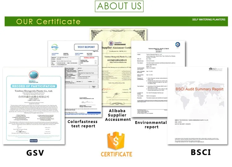 Wholesale Garden Suppliers Plastic Luxury Tall Self Watering Plant  Vase Wire Drawing Flower Pot & Planters For Home Decor