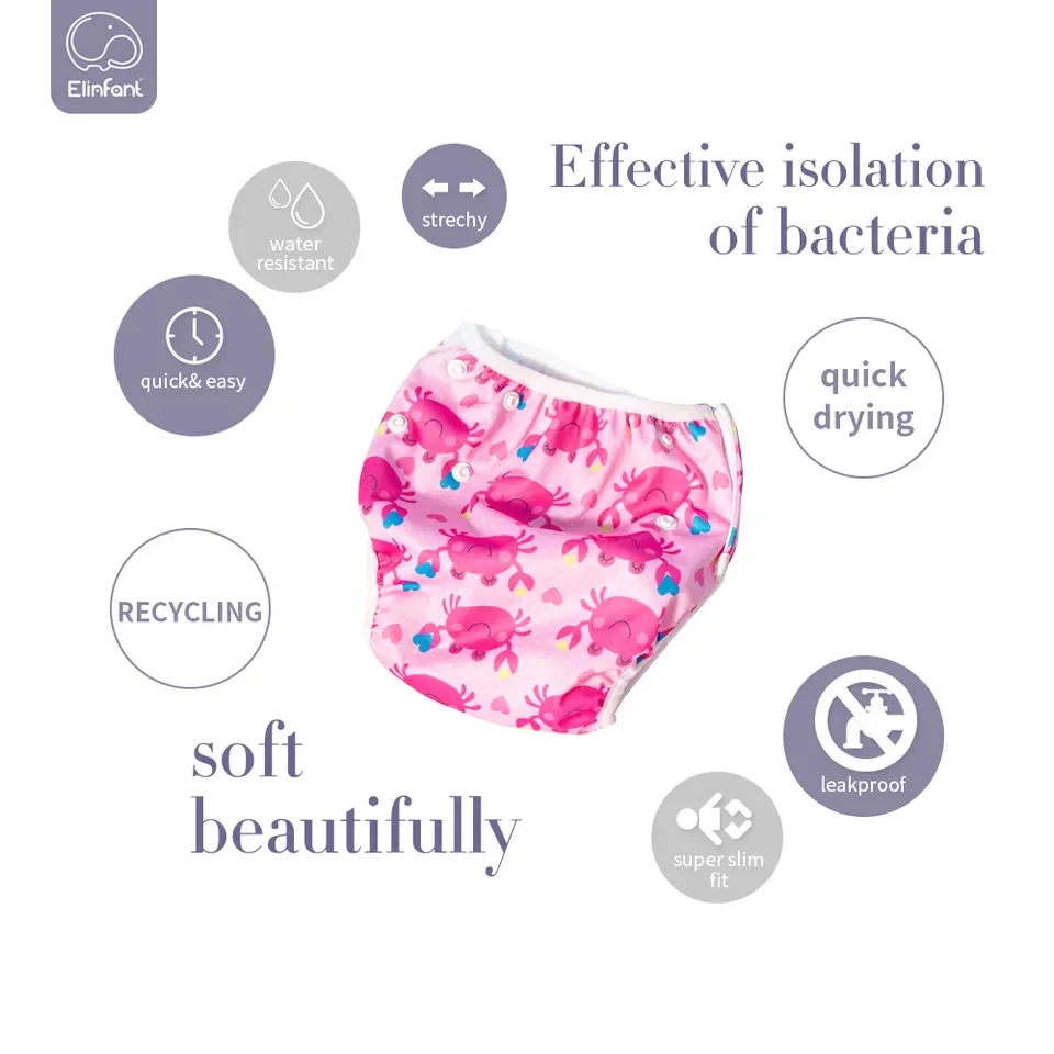 Happyflute Manufacture Reusable Cloth Diaper One Size Adjustable Washable Pocket Nappy Covers Training Pants for Baby Boys Girls