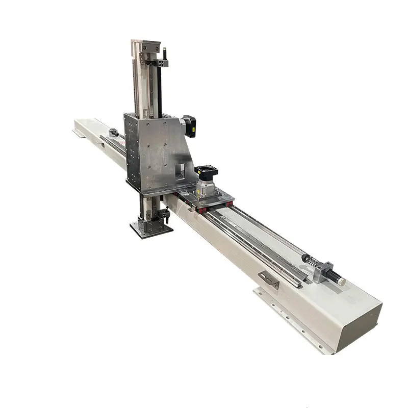 Double slide Rack and Pinion Guideway Slide Table Stage Actuator Heavy Duty CNC Motorized Linear Motion Guide Rail