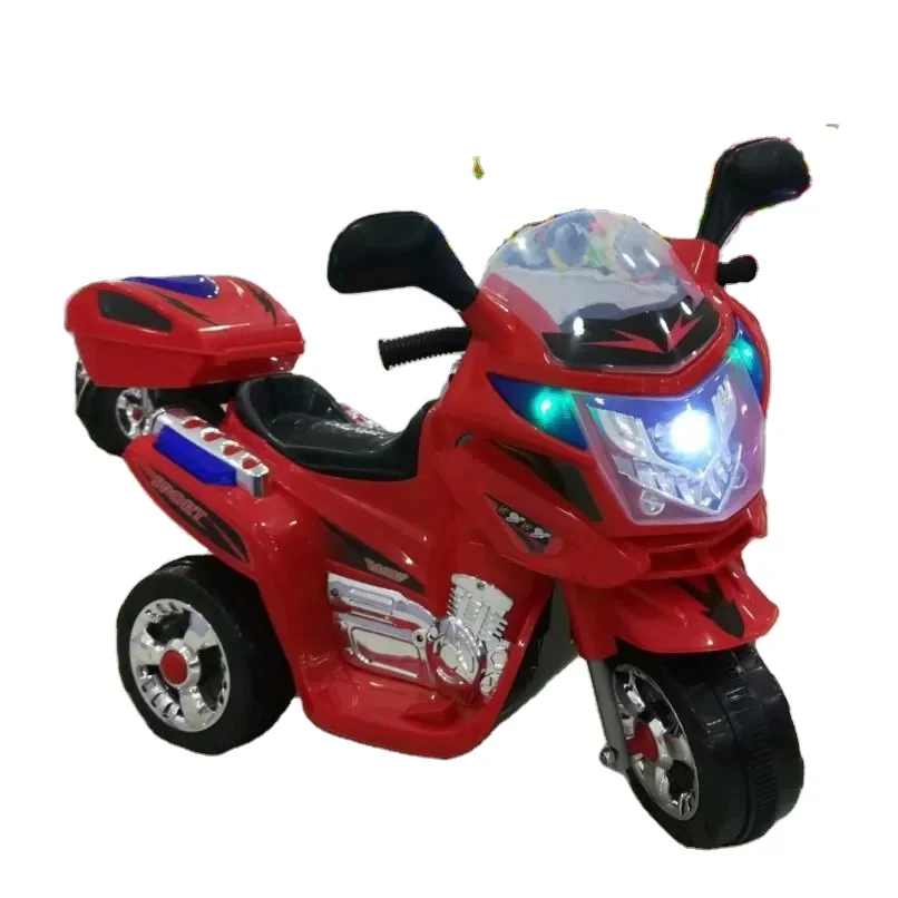Wholesale Pink Electric Motorbike for Kids Ride-On Plastic Motorcycle with Powerful Battery 3 Wheels Music Three-Wheel Features