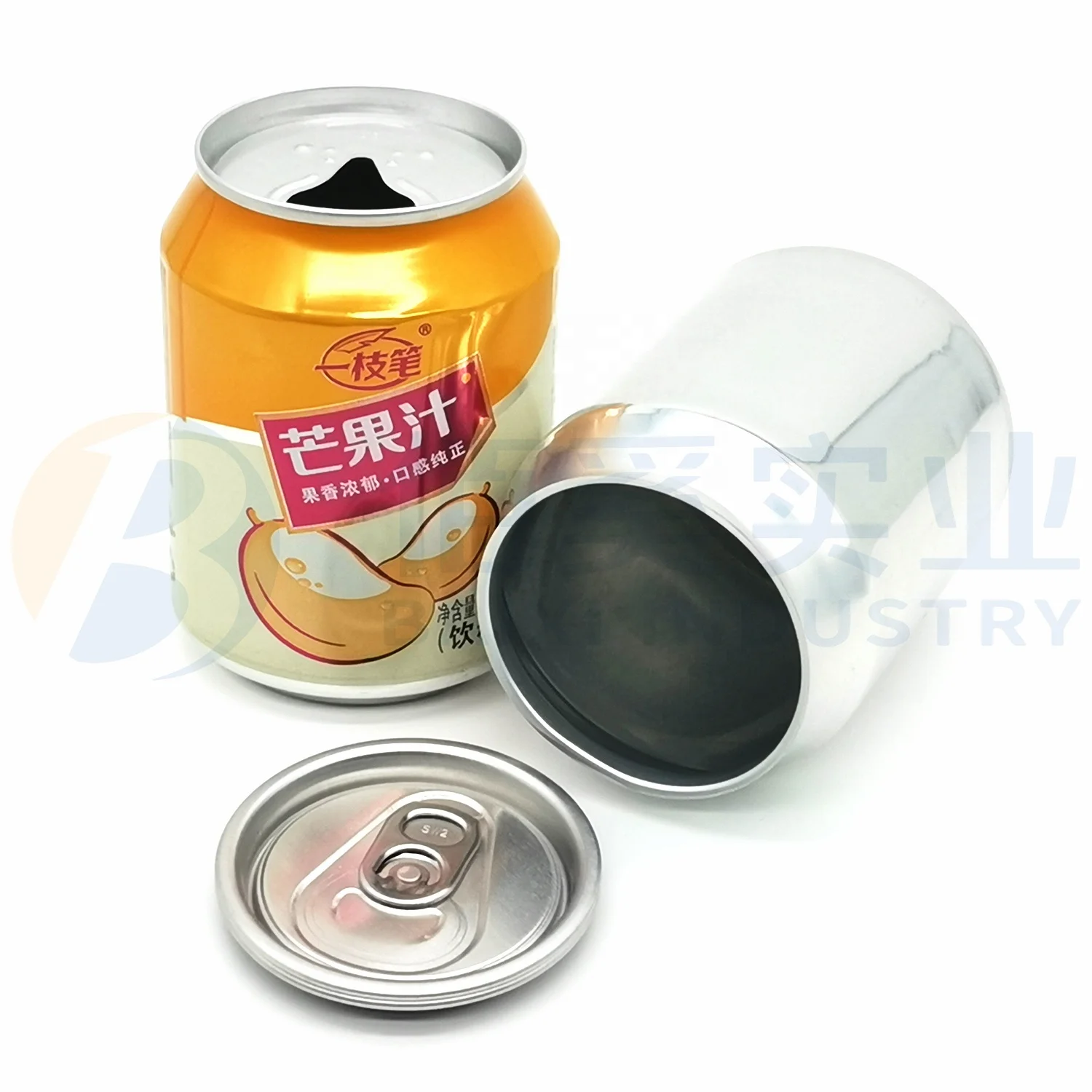 250ml 8.45 fl oz aluminum beverage beer cans with easy open ends