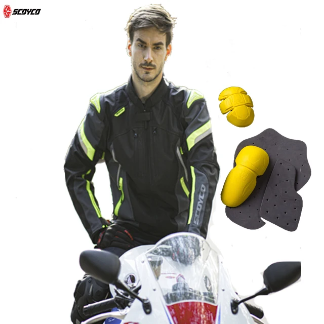 SCOYCO LATEST DESIGNED MOTORCYCLE RACING JACKETS WITH WATERPROOF & BREATHABLE REISSA MEMBRANE AND CE APPROVED PROTECTIONS