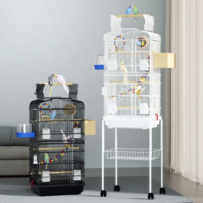 Upgraded 92cm Height Big Large Cages For Birds Finches Budgies with An Heightened Chassis
