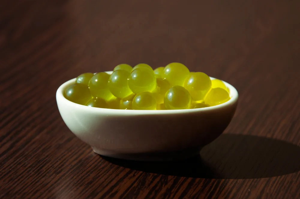 Taiwan Brand Factory Direct Sale Good Taste Halal 490G Juice Balls Kiwi Flavor For Bubble Tea