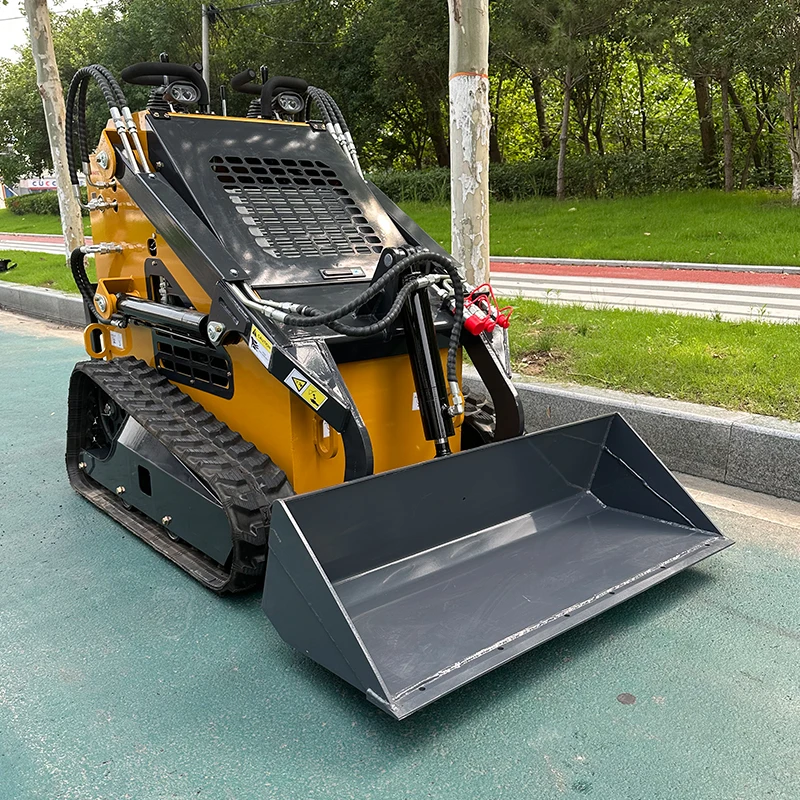 FREE SHIPPING Cheap New Small Mini Small garden loader track mini skid steer loader