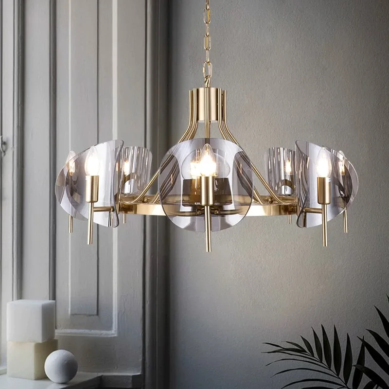 Home Decor Hotel Pendant Lamp Home Decor Dining Room Modern Modern Brass Pendant Light Modern Hanging Lamp Glass Chandelier
