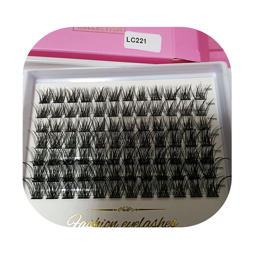 Segment EYELASH 320Pcs Cluster Lashes 30D 40D 50D C D Curl Lash Clusters Mix 9-15mm Individual Eyelashes DIY Lash Extension Kit