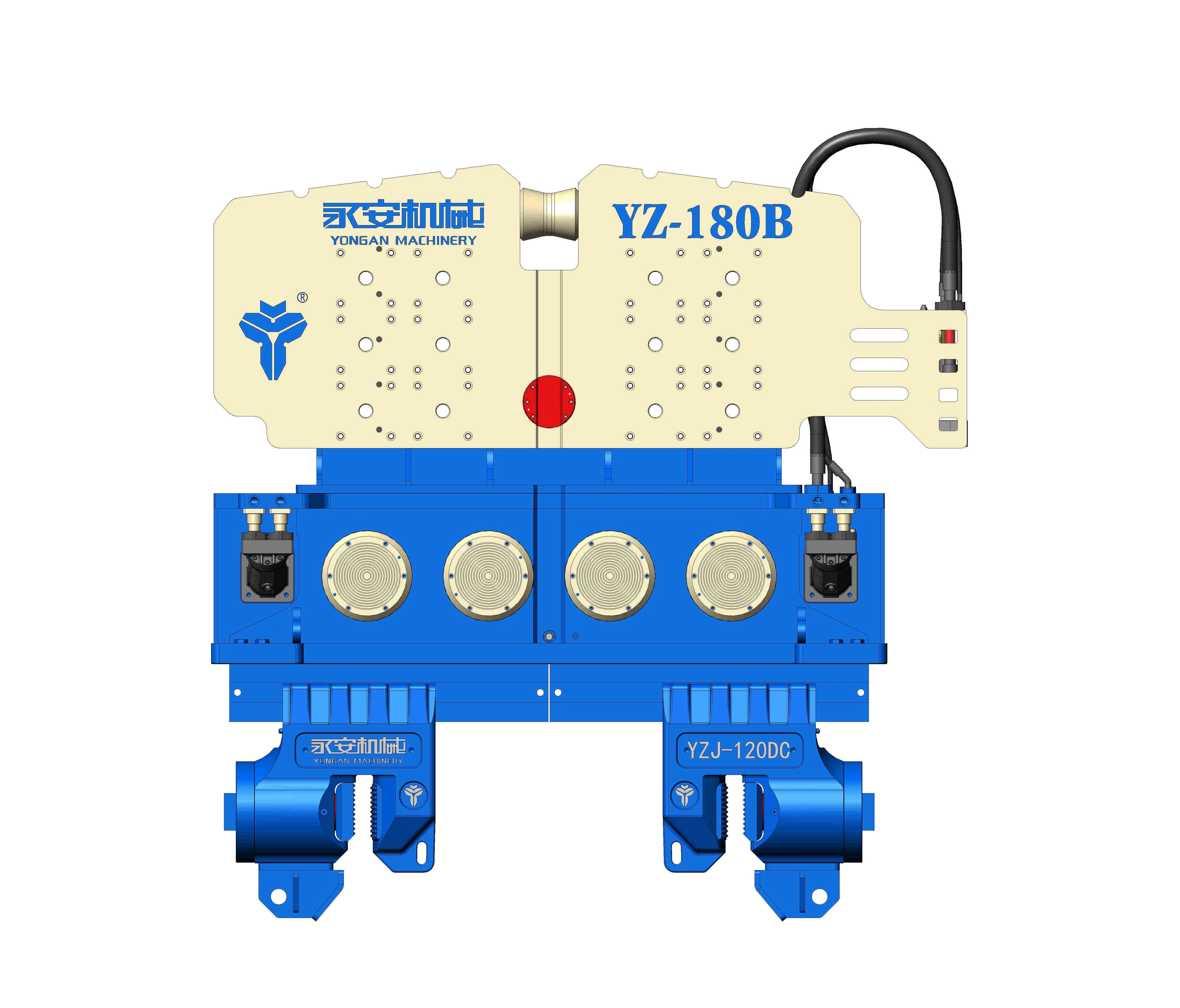 Новый гидравлический Вибрационный молоток YZ180B вибрационный сваечный сваевой для