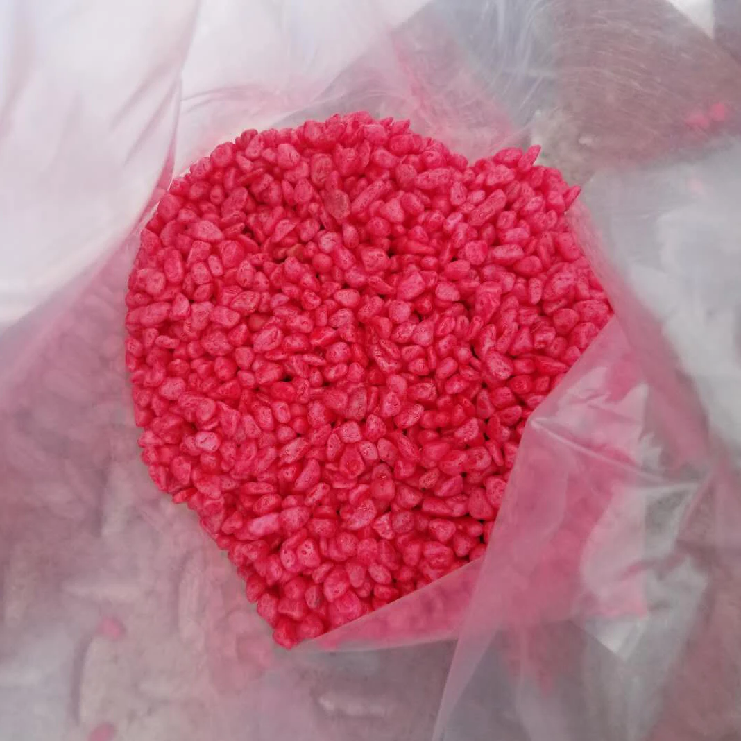 dyed pebble stone for fish tank decoration