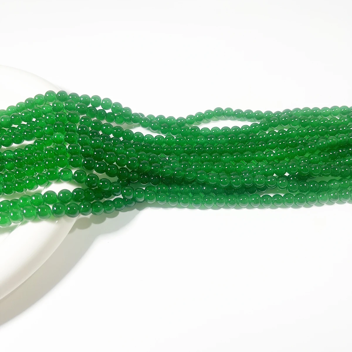 140Pcs/Strand 6mm Colorful Glass Beads Round Loose Spacer Beads for DIY Bracelet Necklace Jewelry Making Accessories