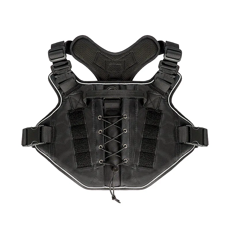 Molle System Outdoor Tactical Harness Vest Safety Reflective Dog Training Harnesses for Large Medium Sized
