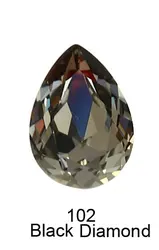 High Quality Tear Drop Shining K9 Point Back rhinestone Crystal Fancy Stones for Necklace