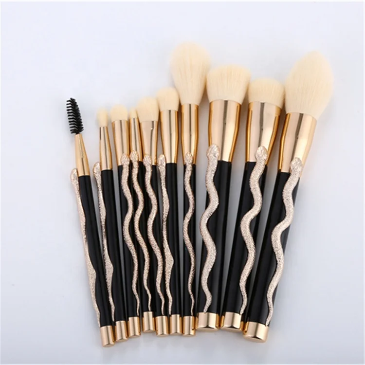 
2020 new professional makeup brush set 2020 DIY fashion portable cosmetic brush wholesale fashion snake design brush 