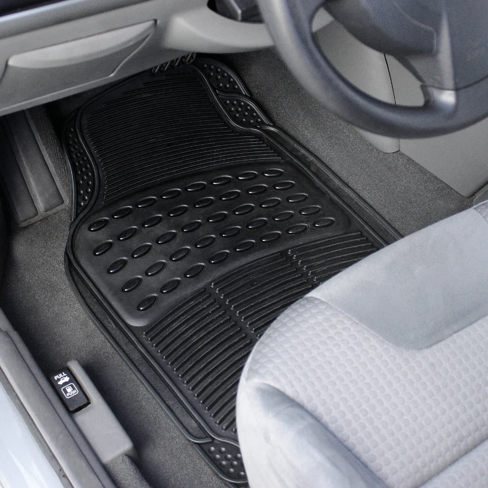 Tirol Wholesale Top Quality Anti Slip Rubber Cheap PVC Universal Car Floor Foot Rug Mats 4 Pieces Waterproof for Car SUV