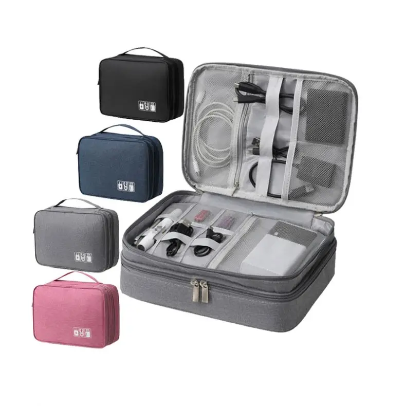 XDH97 Portable Zipper Travel  Cable Organizer Bag Travel Electronic Bag Multifunctional Electronic Gadgets