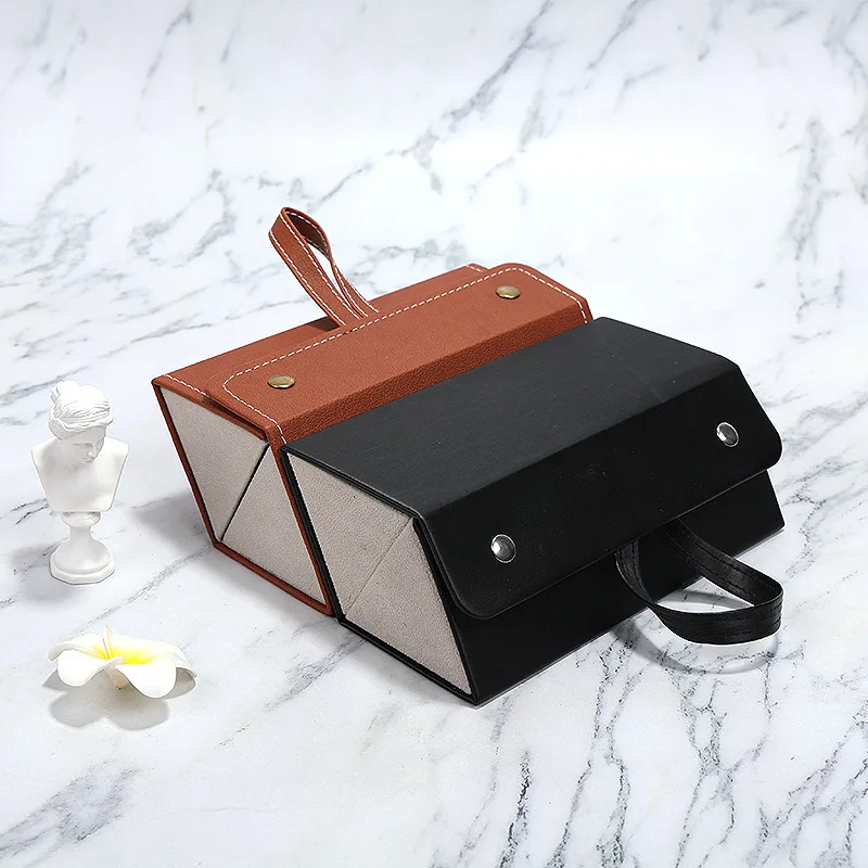 2022 Новое поступление Модные Мульти-решетки Слоты Складная Несколько PU кожаный футляр для очков Солнцезащитные очки ящик