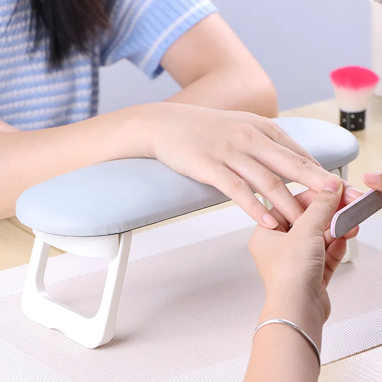 New Salon Manicure Stand Cushion Holder Soft Pu Leather Pillow Nail Arm Rest for Nails