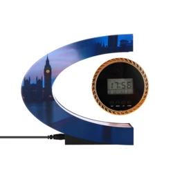 household electrical appliances magnetic levitation plastic crafts floating clock
