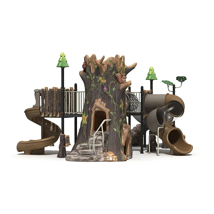 Новое оборудование для игр на открытом воздухе из полиэтилена LLDPE детский пластиковый Игровой Домик дерева