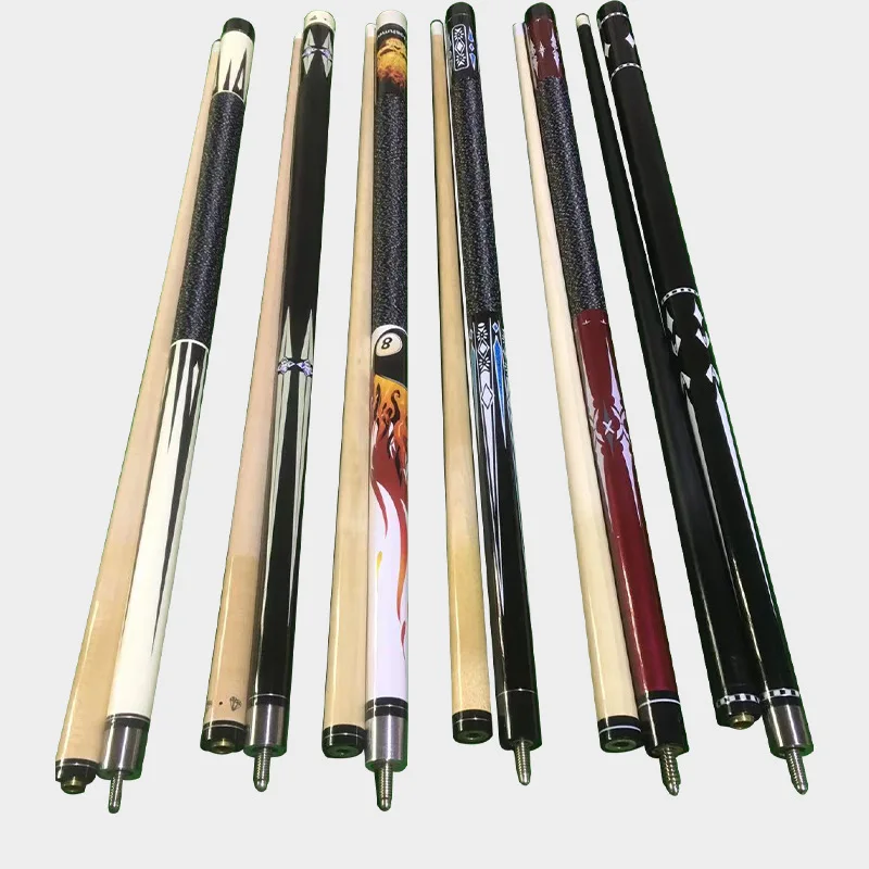 Customize Pool Cue Shaft Carbon Fiber Billiard Stick Pool Forearm Uni-loc 3/8*8 Radial/Wavy Joint10.5/11.5/12.4mm Single Shaft