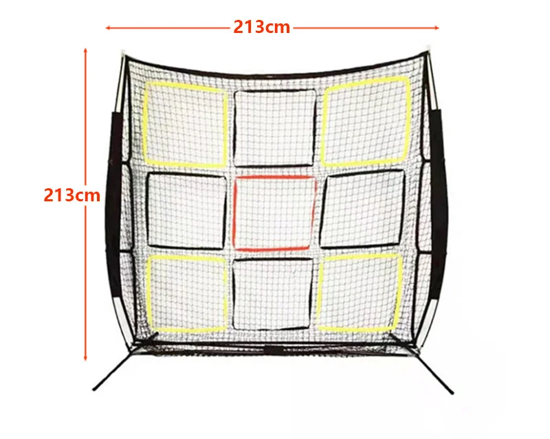 Large Throwing Net for Frisbee Practice, Frisbee Throwing Training Equipment with 9Targets flying style disc fishing net