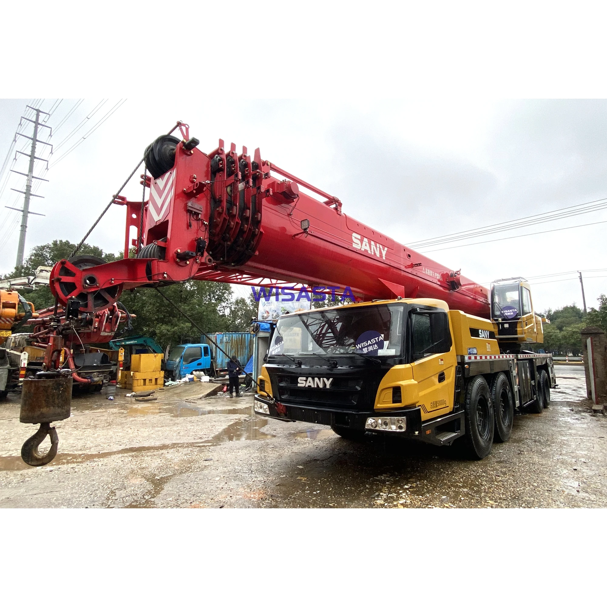 High performance edition 80T Crane 2021 SANY STC800E5 used 80 ton truck crane in Saudi Arabia
