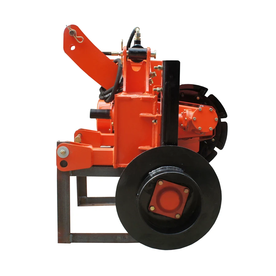 tractor mounted tiller with ridger making