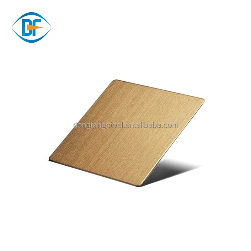 Decorative Stainless Steel PVD Color Coat Gold Mirror Finish 0.5mm 316l Grade 8k Gold Mirror Stainless Steel Sheets plates