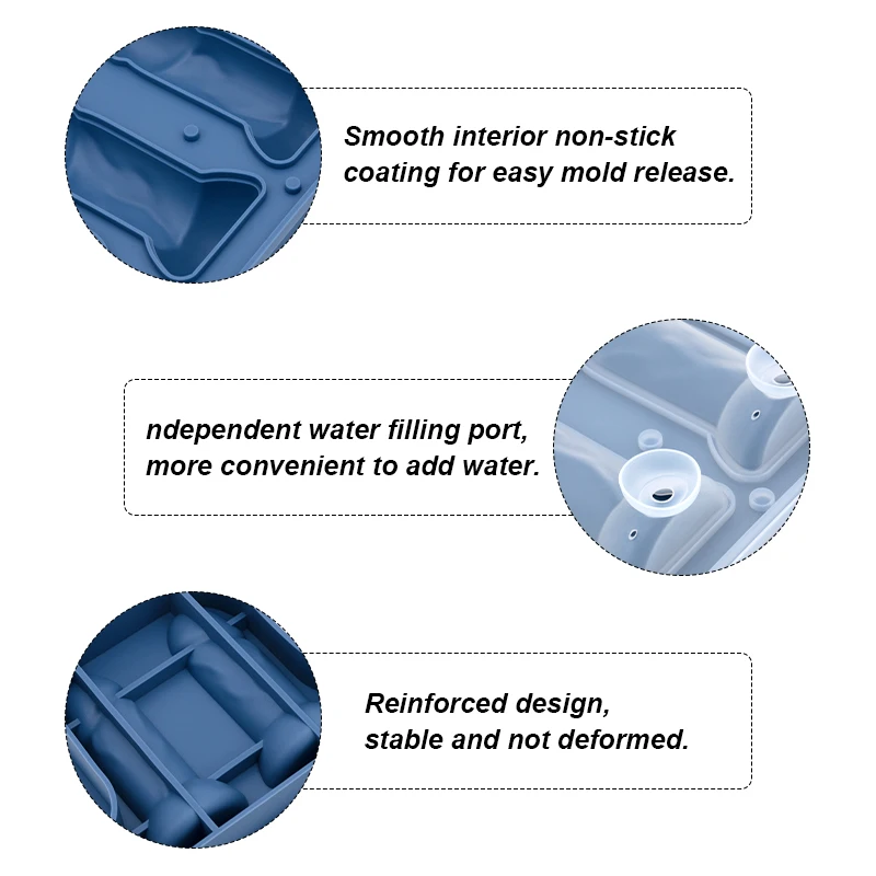 Interesting 3D Silicone Prank Ice Cube Mold Tray for Ice Chilling Whiskey Cocktails Penis Funny Ice Cube Tray