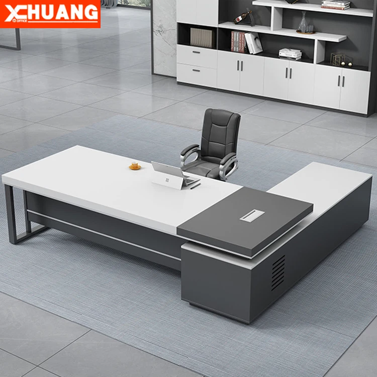 Modular luxury wooden manager office table ergonomic office furniture executive desk