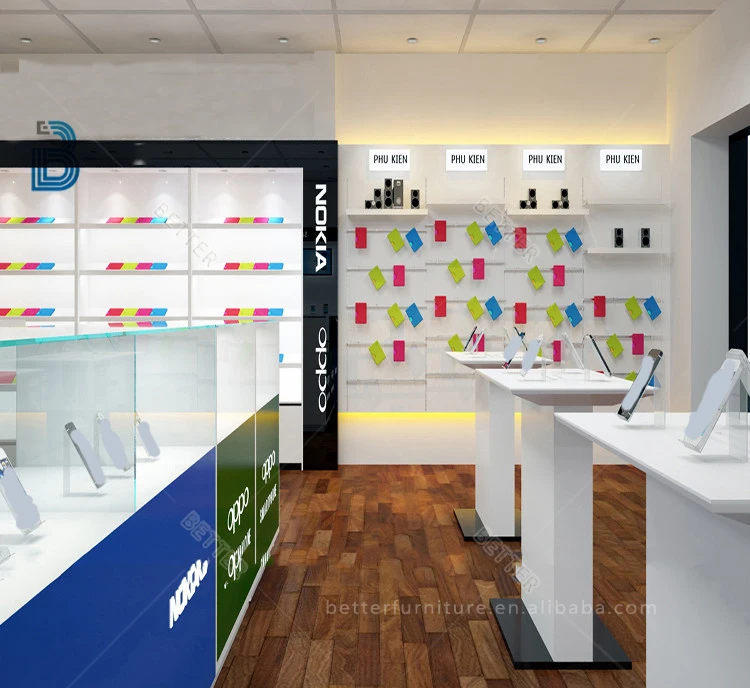 Best sale mobile phone accessories display stand for shop interior design