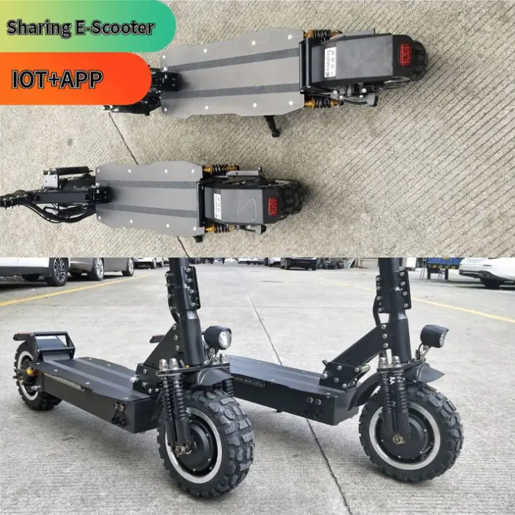 2020 China Big Wheel Scooter 4000W 5000W 72V Adult Dual Motor Electric Cruiser Motorcycle Bike Kit