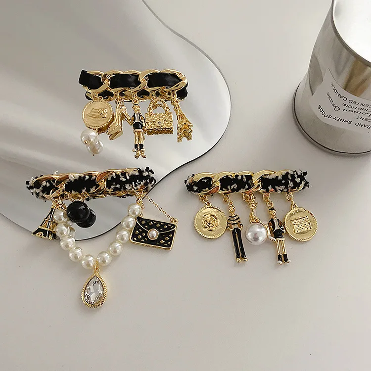 Fashion Luxury Brand Name Inspired DesignerJewel ry Cc Broaches Pin Brooch Broches For Women Girls