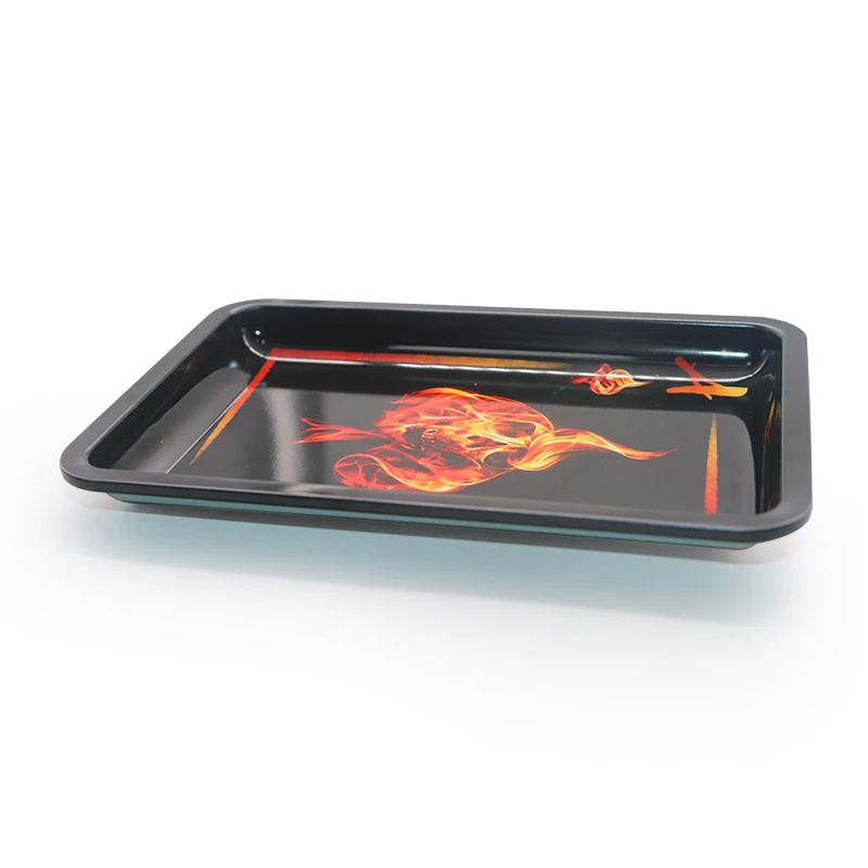 xinpengda wholesale popular tobacco rolling tray plate metal custom logo tin production