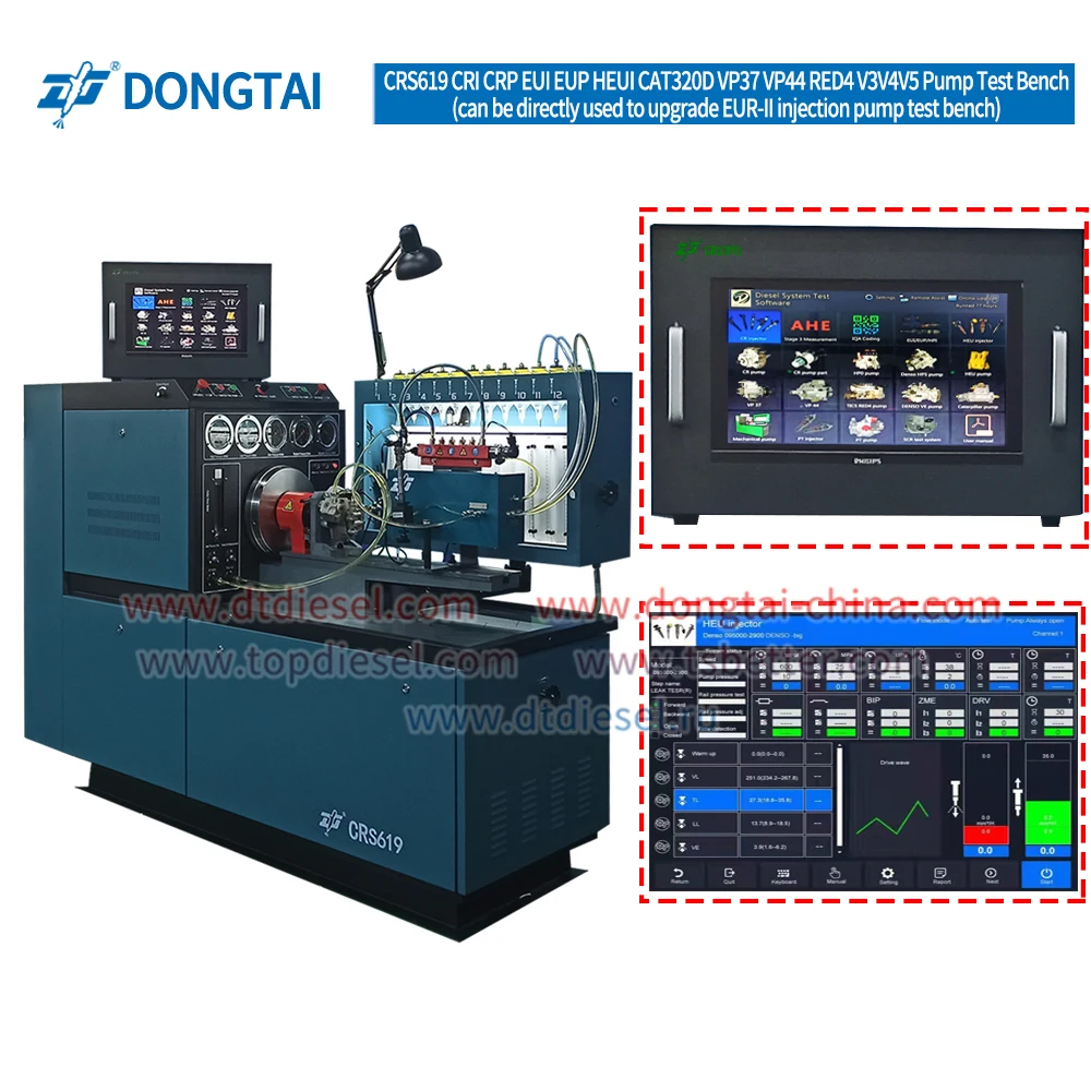 Cheap price of multifunctional test bench/CRS619 CRI CRP EUI EUP HEUI CAT320D VP37 VP44 RED4 V3V4V5 Pump Test Bench