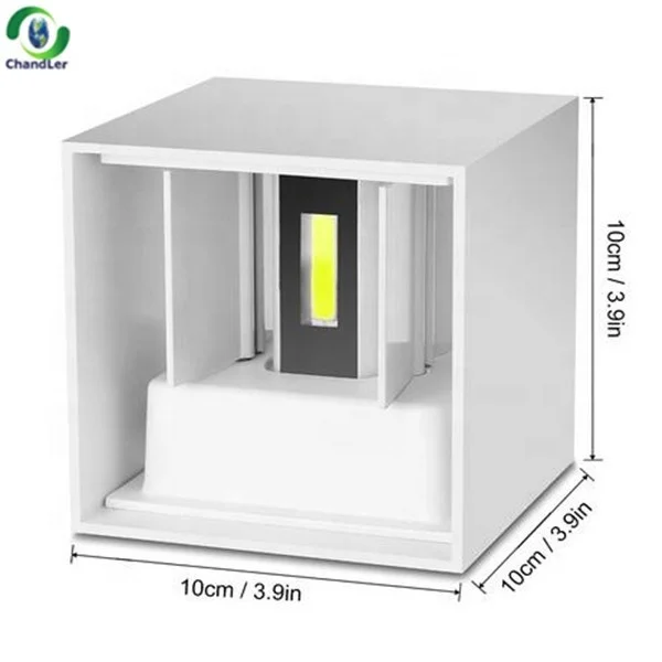 
chandler 7w Adjustable Surface Mounted Outdoor Cube Led wall light, ip65 Led outdoor wall lamp ,up and down wall light 