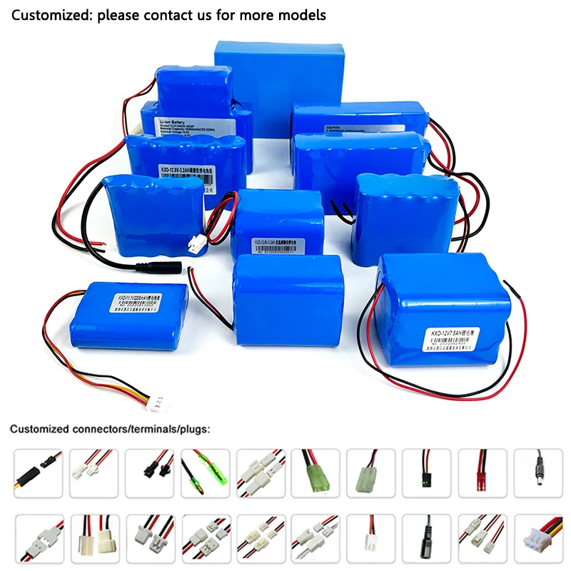 Factory 7.4v 18000mah 18AH 15.6AH 15AH 18650 2S6P Rechargeable Li Ion Battery 7.4V 13.2Ah Lithium Ion Battery Pack